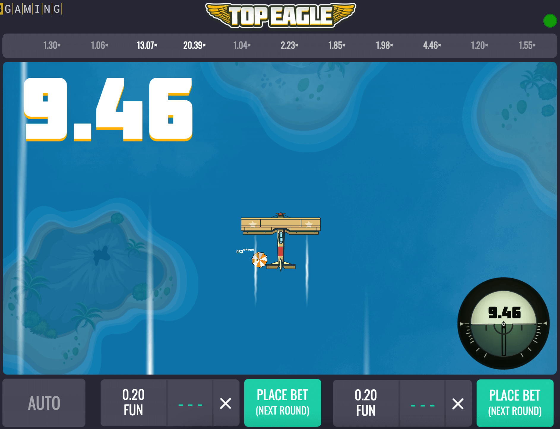 Crash game gameplay features: multiplier, bet panel, and cashout button
